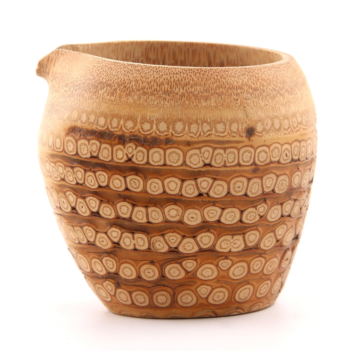 Aged Bamboo Root Fairness Cup (Gong Dao Bei) – Handcrafted Tea Serving Pitcher – Natural Grain Patterns, Each Piece Unique