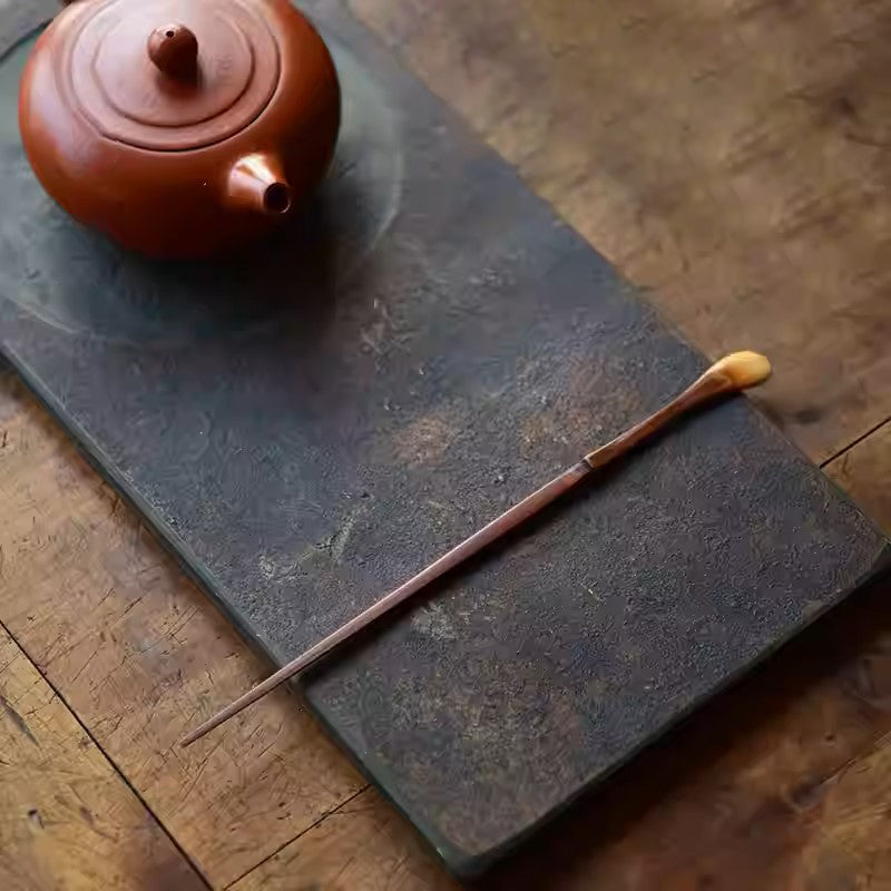 Handcrafted Bamboo Tea Spoon and Holder Set—Elegant Utility for Tea Ceremonies