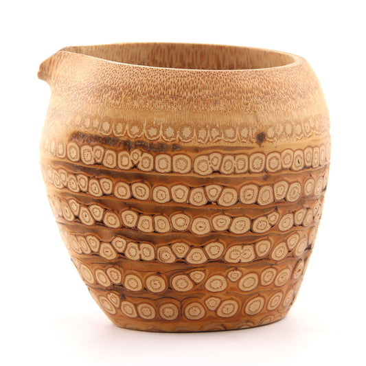 Aged Bamboo Root Fairness Cup (Gong Dao Bei) – Handcrafted Tea Serving Pitcher – Natural Grain Patterns, Each Piece Unique