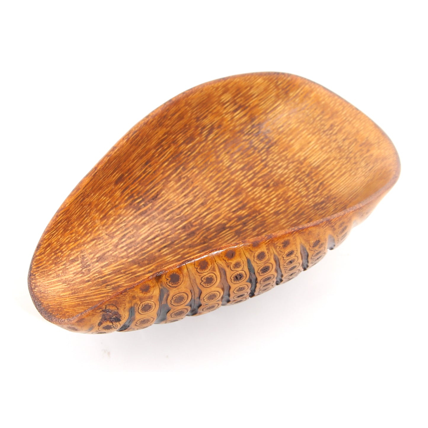Aged Bamboo Root Tea Scoops – Hand-Carved by Artisans – Natural Grain Patterns Vary in Each Piece