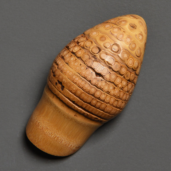 Aged Bamboo Root Tea Scoops – Hand-Carved by Artisans – Natural Grain Patterns Unique in Each Piece