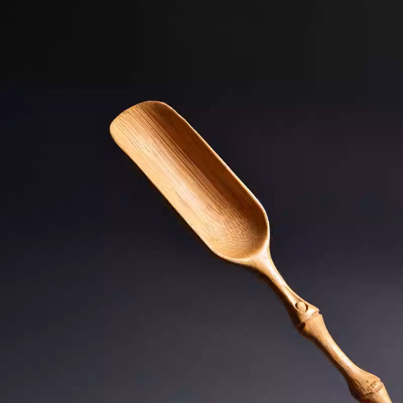 Handcrafted Bamboo Tea Scoop - Natural Elegant Tea Ceremony Accessory