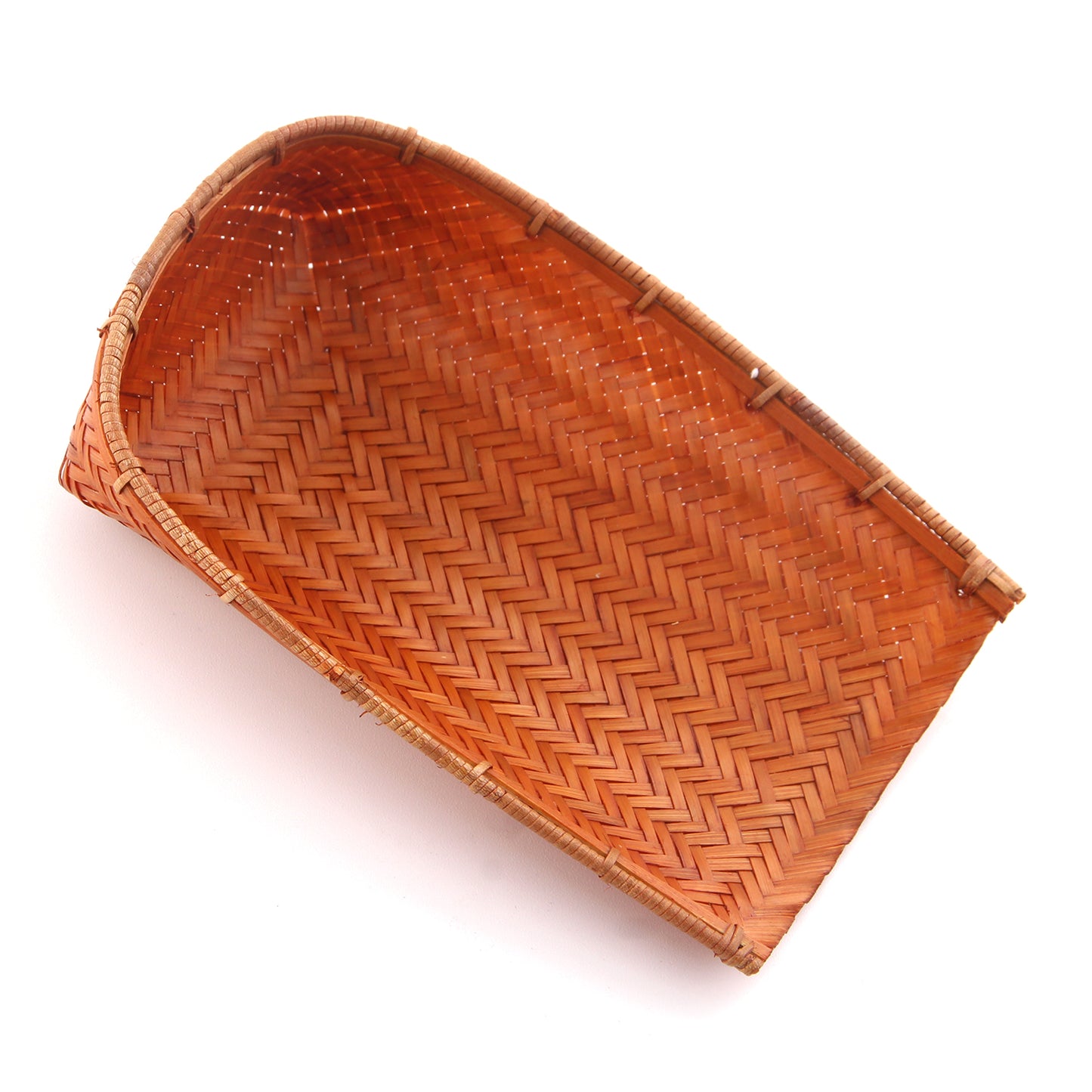 Bamboo Dustpan - Handwoven Bamboo Tea Scoop - Crafted by Skilled Artisans - Vintage Tea Leaf Spoon - Tea Ceremony Accessory